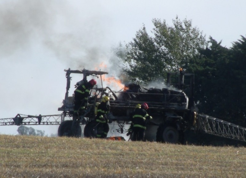 Intervinieron los bomberos.