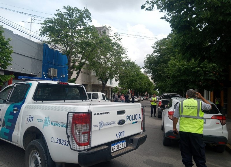 Intervención de los servicios de emergencia.