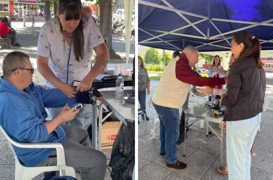 La jornada se realizó en la Plaza San Martín.