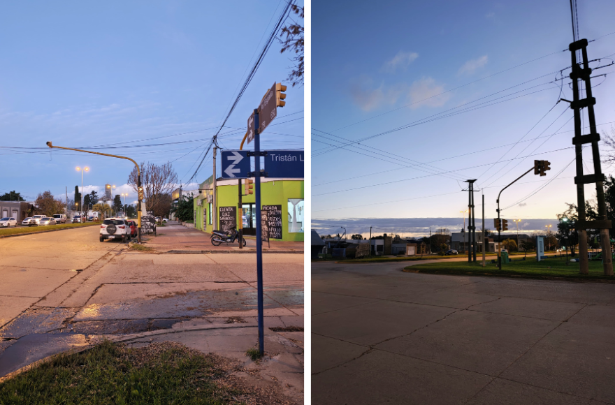 Los semáforos afectados están en las esquinas de Avenida España y Tristán Lobos, y  el cruce de las avenidas España y Antártida.