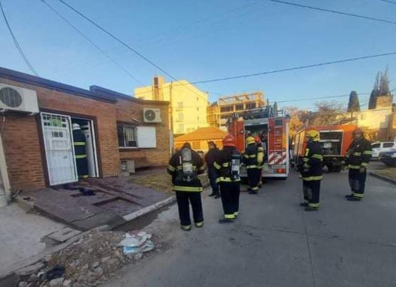 Intervinieron dos dotaciones de bomberos.