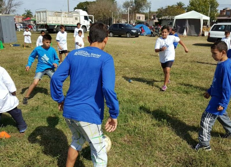 Actividades lúdicas en medio de la angustia.