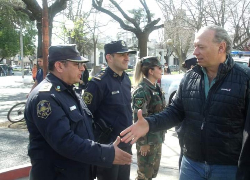 Visita del ministro de Seguridad.