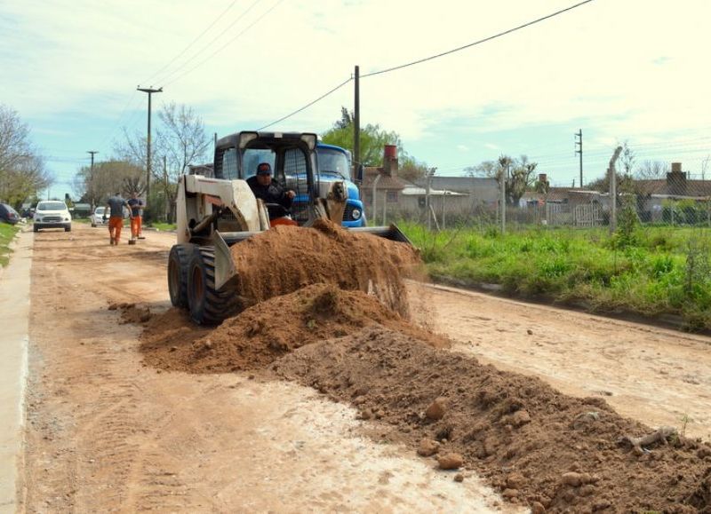 Se ejecutan tareas en Barrio Migliaro y en tramos de calle Ecuador.