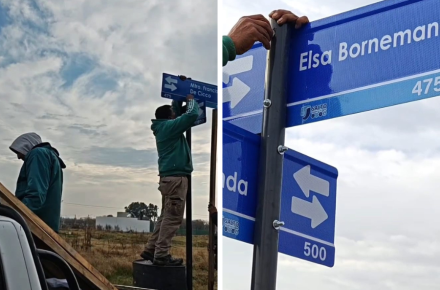 En esta etapa, se instalaron más de 76 carteles en distintos barrios.