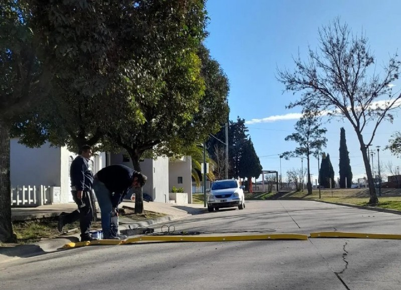 Calle Las Heras, frente al Parque La Diagonal.