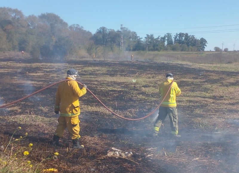 Expeditiva intervención de los bomberos.