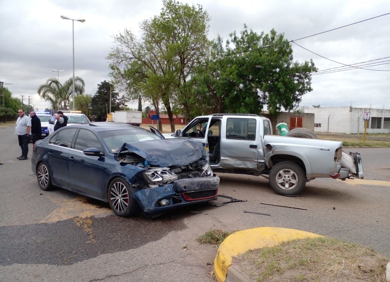 Los vehículos que protagonizaron el siniestro.