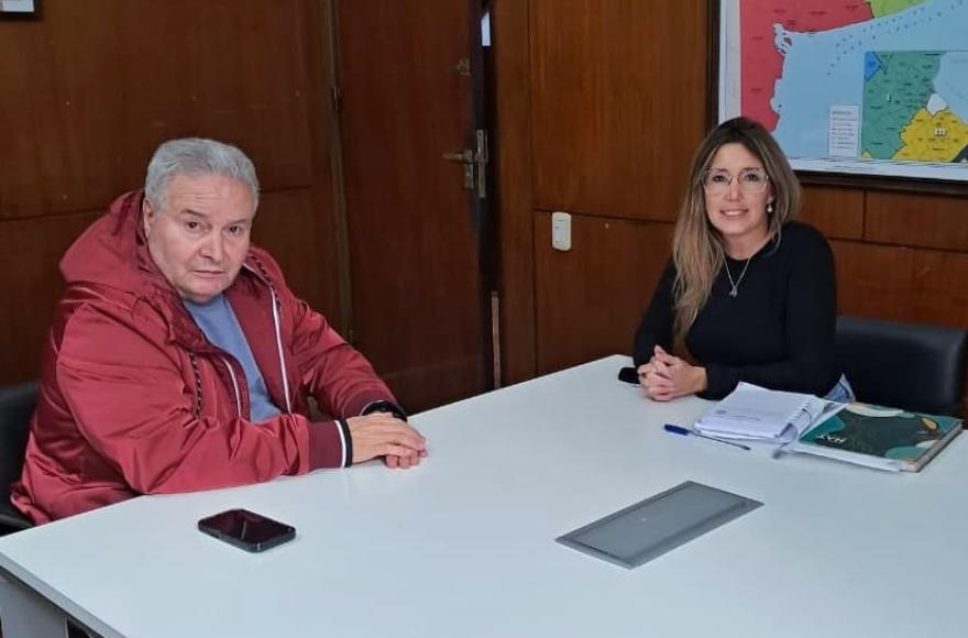 Ayelén Borda recibió al jefe comunal.