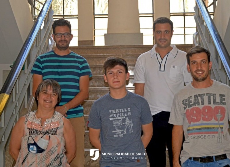 La Municipalidad de Salto recibió a Nazareno Bedini, primer egresado del ciclo FOBA, un Convenio entre la Escuela de Música Municipal y el Conservatorio de Música de Pergamino.