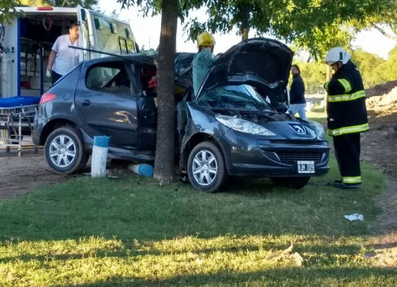 Así quedó el vehículo.