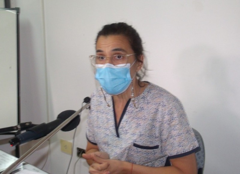 La palabra de la directora del Hospital local, Myrna Rebottaro.