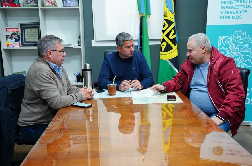 Alessandro también mantuvo un encuentro con el titular de Vialidad.
