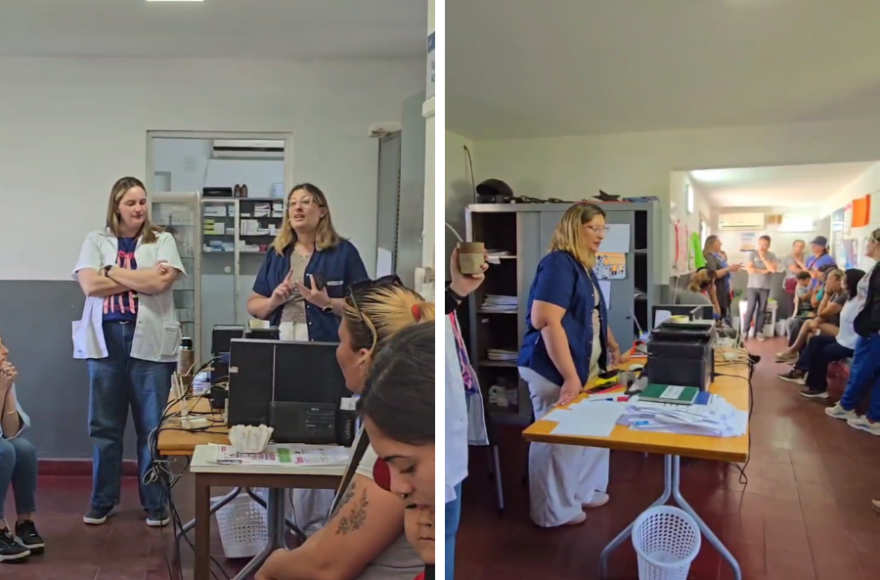 La actividad reunió a gran cantidad de vecinos.