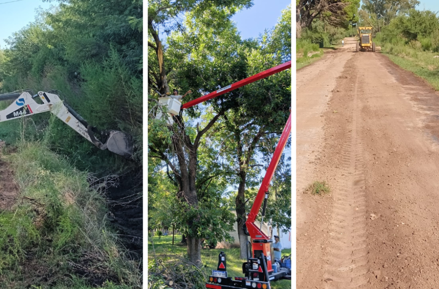 Las cuadrillas municipales realizaron tareas de mantenimiento.