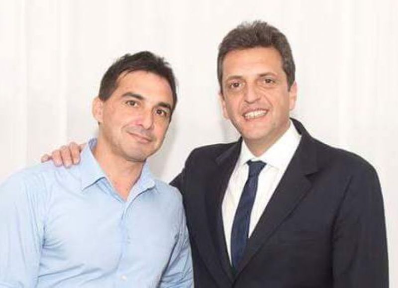 Daniel Spadone y Sergio Massa.