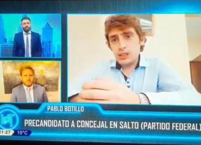 Entrevista televisiva.