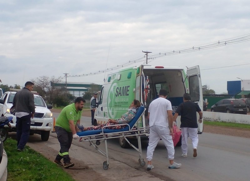 Intervención de los servicios de emergencia.