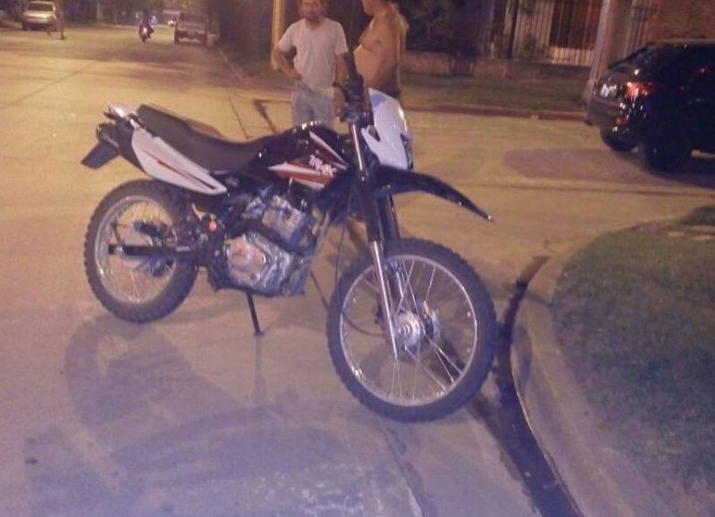 motocicleta protagonista del accidente