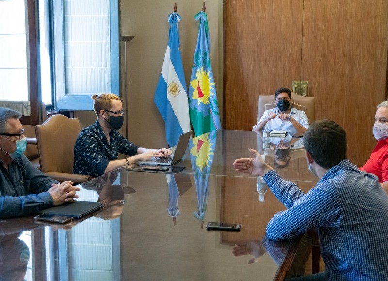 Dialogaron sobre temas inherentes a obras en curso en nuestra ciudad y futuros proyectos para los próximos meses.