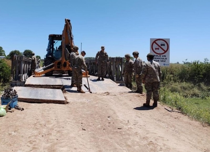 Trabajos a cargo del Batallón 601.