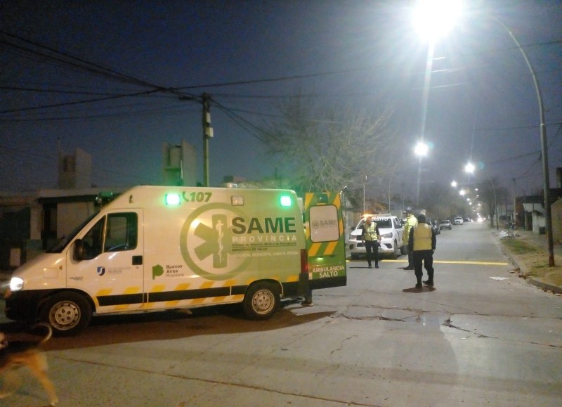 Fue trasladado al nosocomio local.