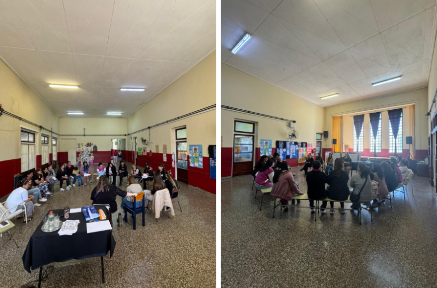 La charla estuvo centrada en los desafíos de la crianza y el acompañamiento de las infancias y adolescencias.