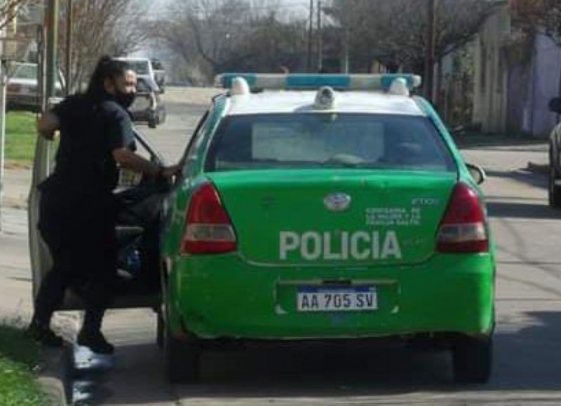 Intervención policial.