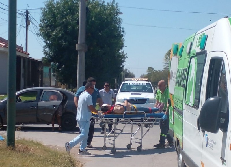 Intervención de los servicios de emergencias.