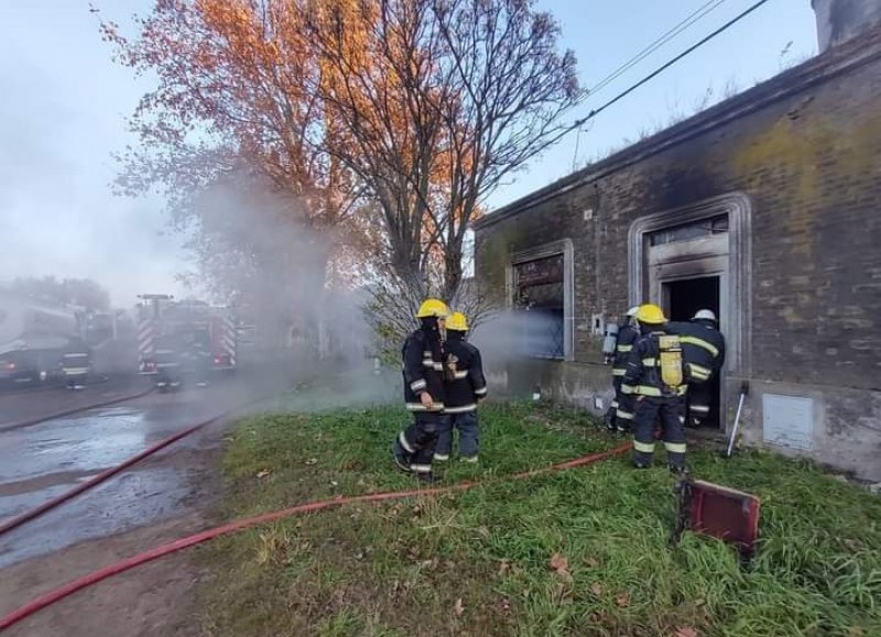 Despliegue de Bomberos.