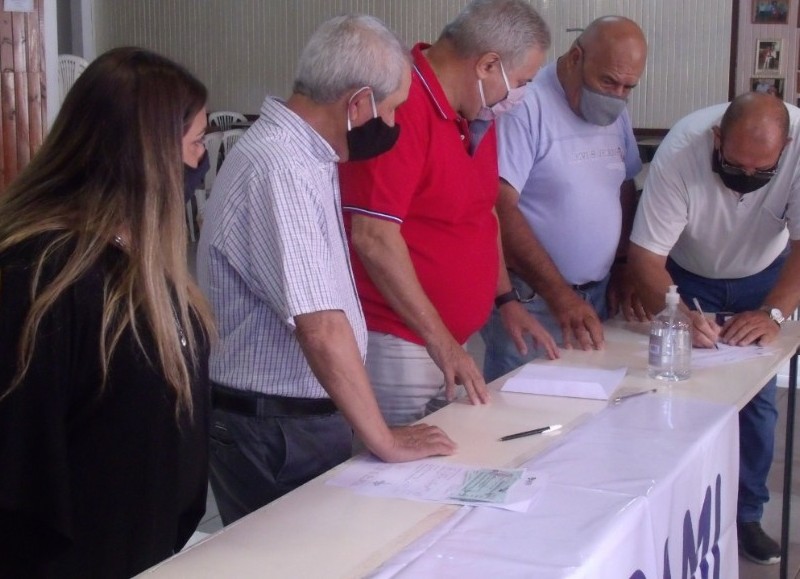 Acto en el establecimiento de calle Vieytes.