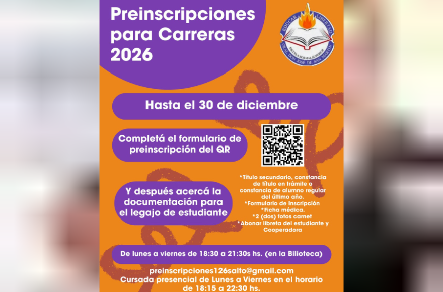 Se difundieron las opciones formativas disponibles para el próximo ciclo lectivo.