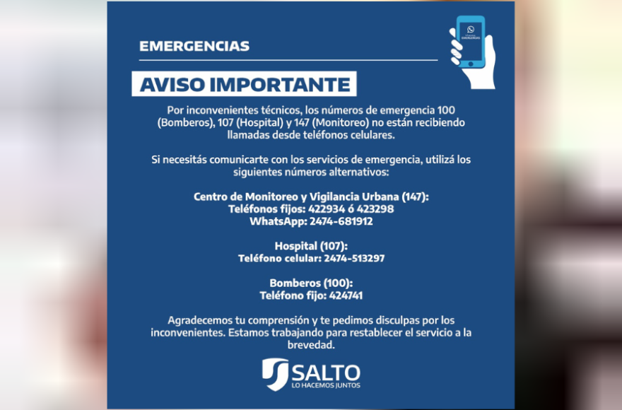 Se difunden los números alternativos.