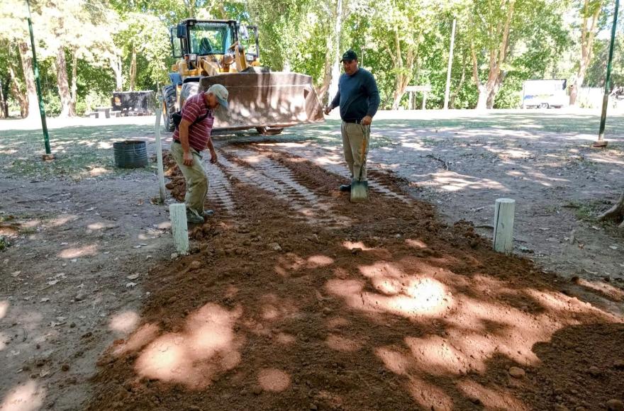 La Municipalidad de Salto está llevando a cabo una intervención en el Parque Tobin para garantizar la accesibilidad del predio.