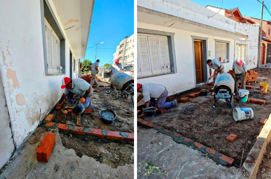 Los trabajos buscan mejorar la seguridad peatonal y la accesibilidad en diversos barrios.