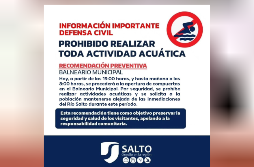La prohibición regirá hasta las 8 del miércoles 30.