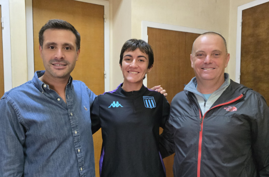 Karen Rocca fue recibida en el Palacio Municipal.