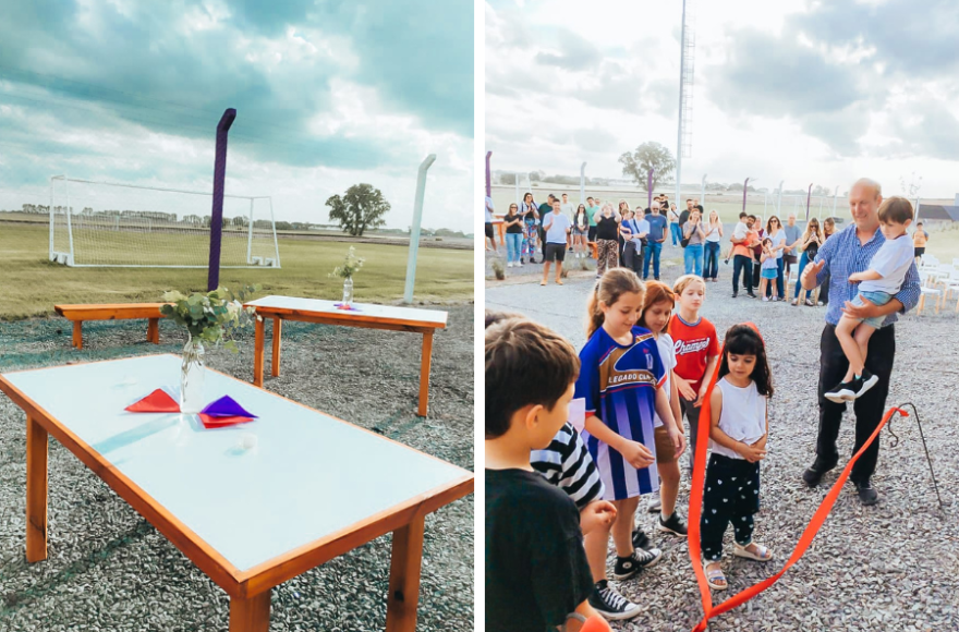 El lugar uenta con canchas, salón de usos múltiples, juegos y espacios verdes, y se destaca por tener un enfoque ecosustentable.