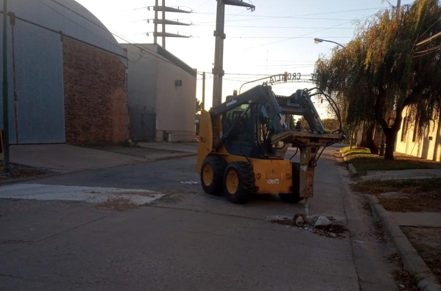 Labores sobre calle Croacia.