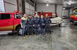 Bomberos rojenses prestan servicio en Salto