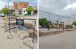 Corte de tránsito y reparaciones en calle Latrubesse