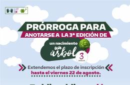 Prórroga en “Un nacimiento, un árbol”