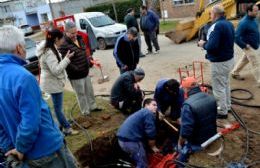 Entró en acción una nueva tunelera para servicios sanitarios