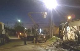 Realizaron tareas de reparación en la red de agua potable