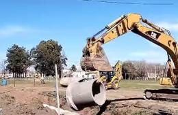 Avanza la obra de entubamiento de calle Salta