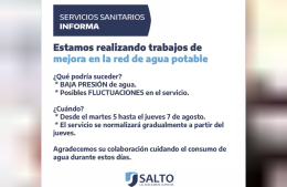 Anuncian trabajos en la red de agua potable