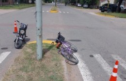 Una mujer hospitalizada tras una colisión en Avenida Antártida Argentina