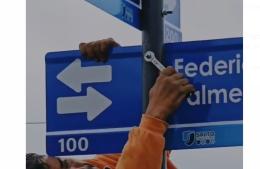 Avanza la colocación de nomencladores en distintos barrios