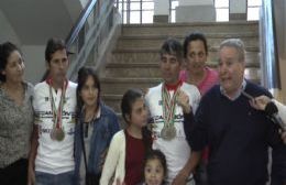 Salto recibió a sus campeones de ciclismo