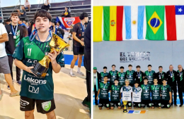 Vóley internacional: un saltense subió al podio sudamericano